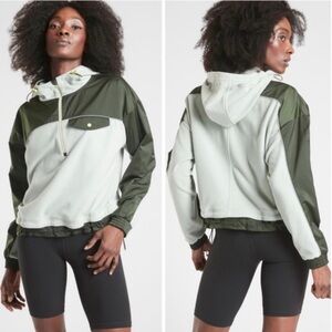 Athleta Women’s Zion Micro Fleece 1/2 Zip – Green – Size S